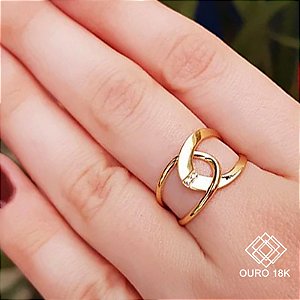 Anel Elos Ouro 18k Diamante