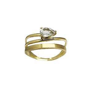 Anel Ouro 18k Topázio