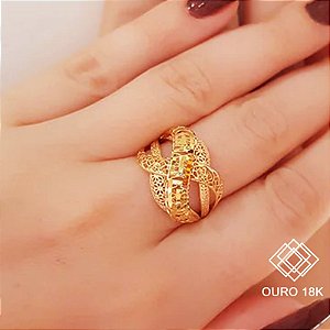 Anel Filigrana Ouro 18k