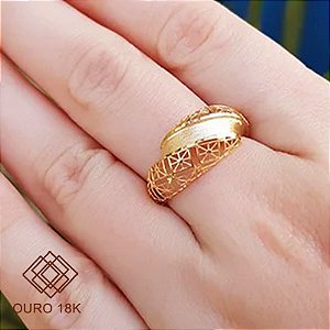 Anel Filigrana Ouro 18k
