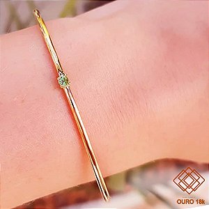 Bracelete Ouro 18k Tsavorita