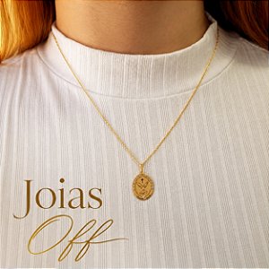 Pingente Espírito Santo Ouro 18k Zircônia