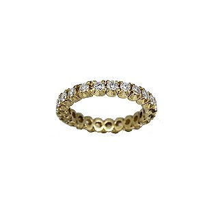 Aparador Ouro 18k Brilhante Moissanite 2,3 Cts