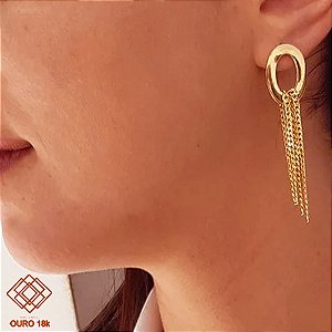 Brinco Elos Ouro 18k