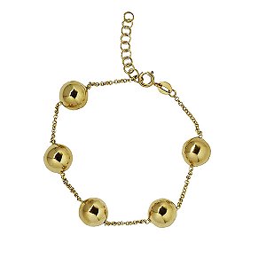 Pulseira Esferas Ouro 18k