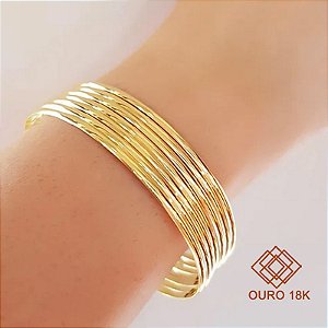 Bracelete Bold Aros Ouro 18k
