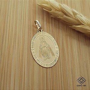 Pingente Nossa Senhora das Graças Ouro 18k