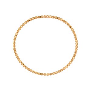 Pulseira Maleável Esferas Ouro Rosê 18k