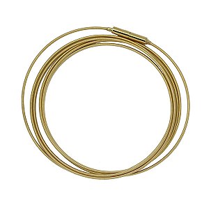 Pulseira/ Gargantilha Corda de Violão Ouro 18k-110cm
