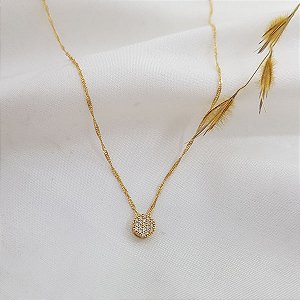 Kit Cordão Ouro 18k + Pingente Chuveiro Ouro 18k