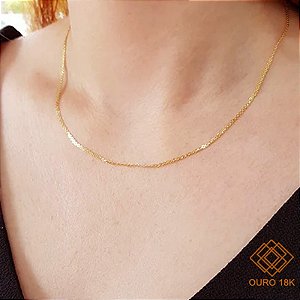 Cordão Bismark Ouro 18k - 45cm