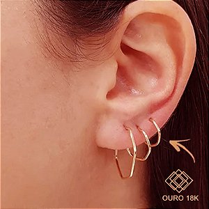 Brinco Argola Ouro 18k