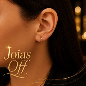 Brinco Argola Pequeno Ouro 18k Zircônia Colorida