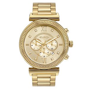 Relógio Euro Feminino Dourado Eujp25av/4d