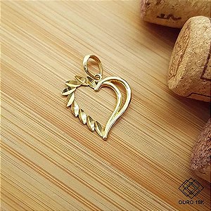 Pingente Coração Ouro 18k