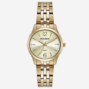 Relógio Feminino Dourado Mondaine 32606LPMKDE1K1
