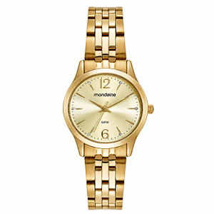 Relógio Feminino Dourado Mondaine