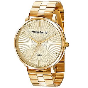 Relógio Feminino Dourado Mondaine 32430LPMKDE1K1