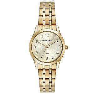 Relógio Feminino Dourado Mondaine 32608LPMKDE1K1