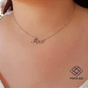 Gargantilha Love Prata 925