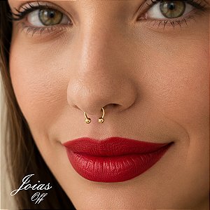 Piercing Ferradura Ouro 18k