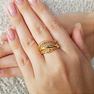 Anel Filigrana Ouro 18k