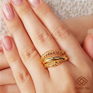 Anel Filigrana Ouro 18k