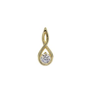 Pingente Ponto de Luz Ouro 18k Diamante Cultivado 50 Pts
