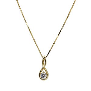 Kit Cordão Ouro 18k + Pingente Ponto de Luz Ouro 18k Moissanite
