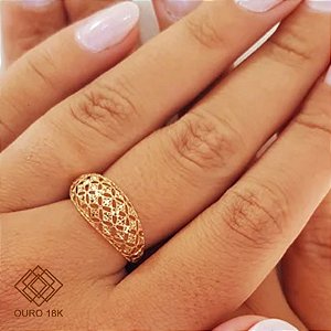 Anel Filigrana Ouro 18k