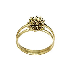 Anel Esferas Ouro 18k