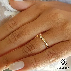 1 Aliança Casamento Ouro 18k