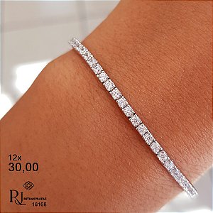 Pulseira Riviera Prata 925 Zircônias