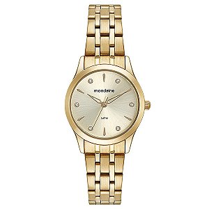 Relógio Feminino Dourado Mondaine 32610LPMKDE1K1
