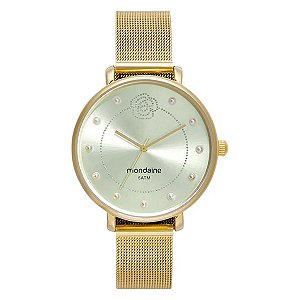 Relógio Feminino Dourado Mondaine 32737LPMKDE1K1