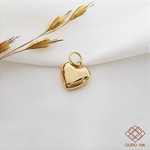 Pingente Coração Ouro 18k