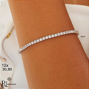 Pulseira Riviera Prata 925 Zircônias