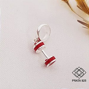 Pingente Halteres Prata 925
