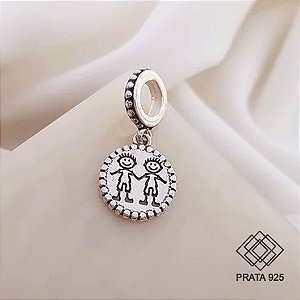 Pingente Meninos Prata 925