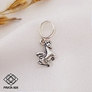 Pingente Berloque Unicórnio Prata 925
