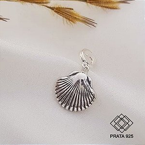 Pingente Berloque Concha Prata 925