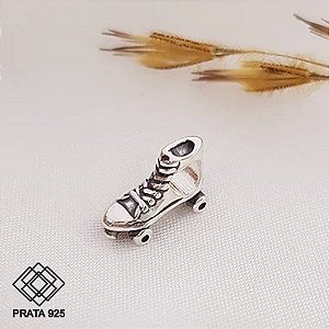 Pingente Berloque Patins Prata 925