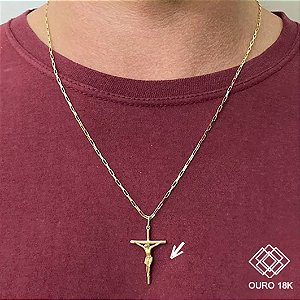 Pingente Cruz Ouro 18k