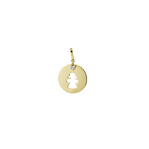 Pingente Menina Ouro 18k