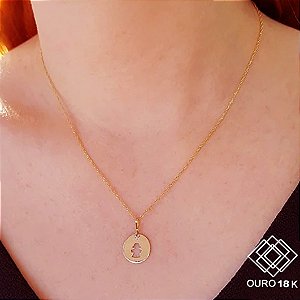 Pingente Menina Ouro 18k