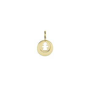 Pingente Menina Ouro 18k