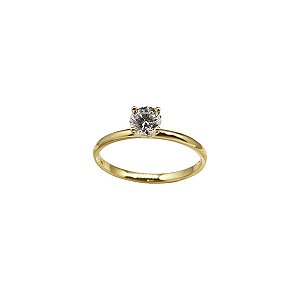 Anel Solitário Ouro 18k - Diamante Laboratório 70 Pts