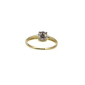 Anel Solitário Ouro 18k - Diamante Laboratório 70 Pts
