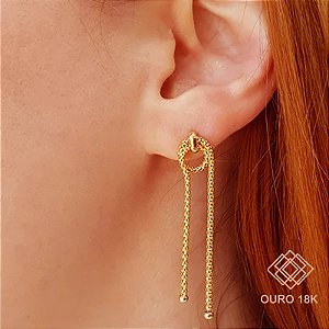 Brinco Milano Nó Ouro 18k