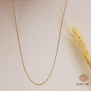 Cordão Cadeado Ouro 18k - 40cm